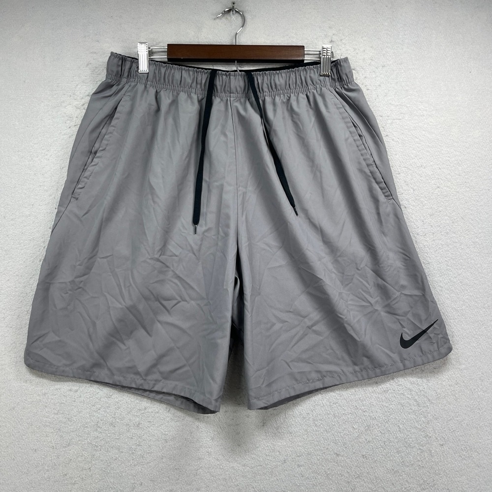 Nike Training Shorts Mens XL Gray Dri-Fit Flex Woven Athletic Gym Activewear